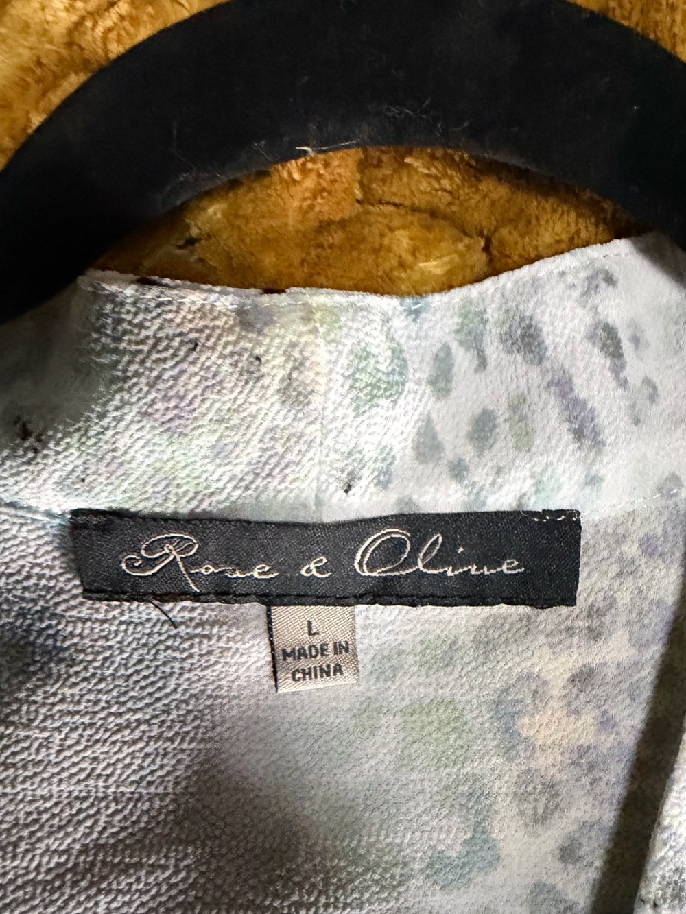 Rose & Olive Sleeveless V-Neck Camisole in Light Blue and White - Picture 3 of 3